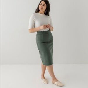 NEW Straight Pencil Skirt in Olive Green Anna The Maim Street Exchange